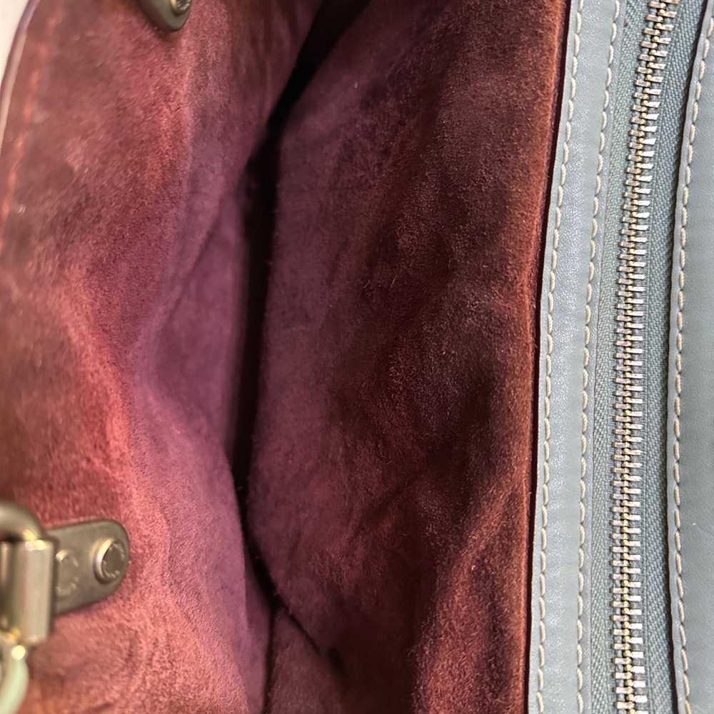 COACH 1941 Rogue 31 Slate Blue Glovetanned Pebble Leather Satchel Bag 38124 - Picture 16 of 16